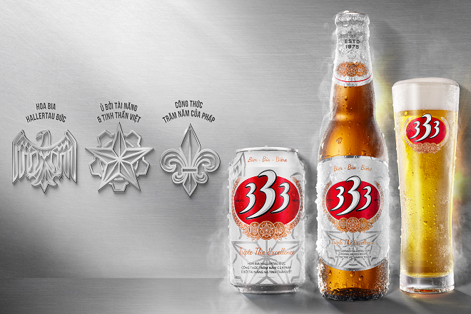 333 - vị bia đậm chất kết hợp từ 3 'tinh hoa'