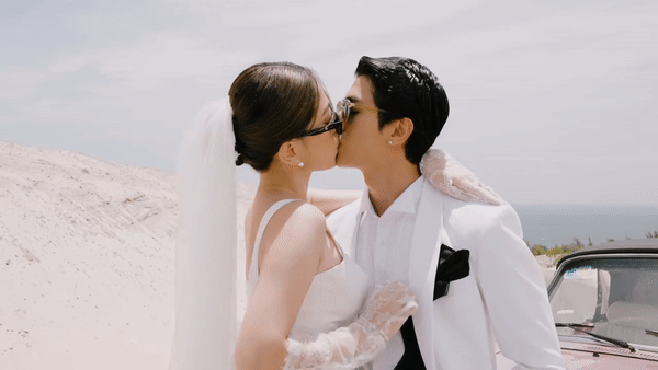 Clip hậu trường chụp ảnh cưới nồng nàn, đắm say của Bình An và Phương Nga