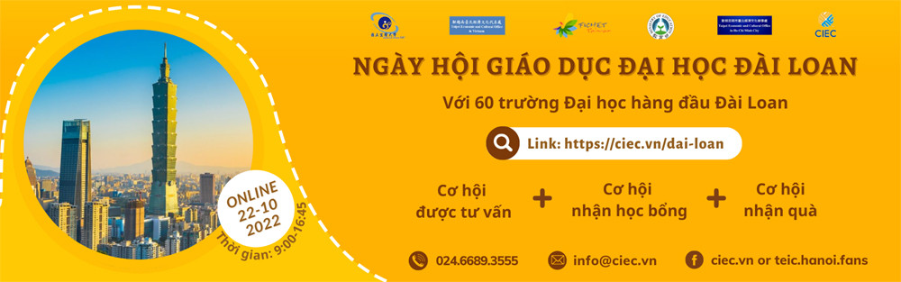 Ngày hội Giáo dục Đại học Đài Loan 2022 tổ chức trực tuyến, 60 trường tham gia