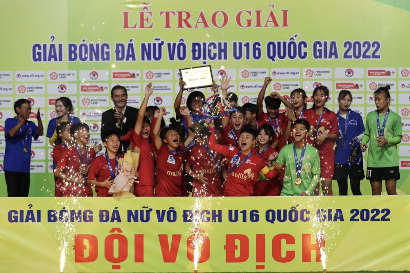 Hà Nam vô địch giải bóng đá nữ U16 quốc gia