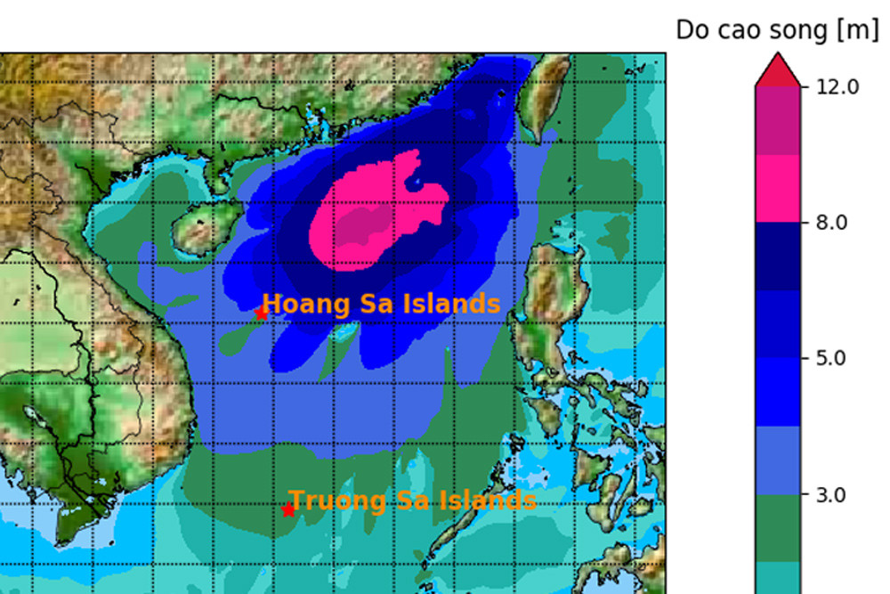 Bão số 6 (bão Nesat) giật cấp 14 quần thảo Biển Đông, sóng biển cao đến 10m