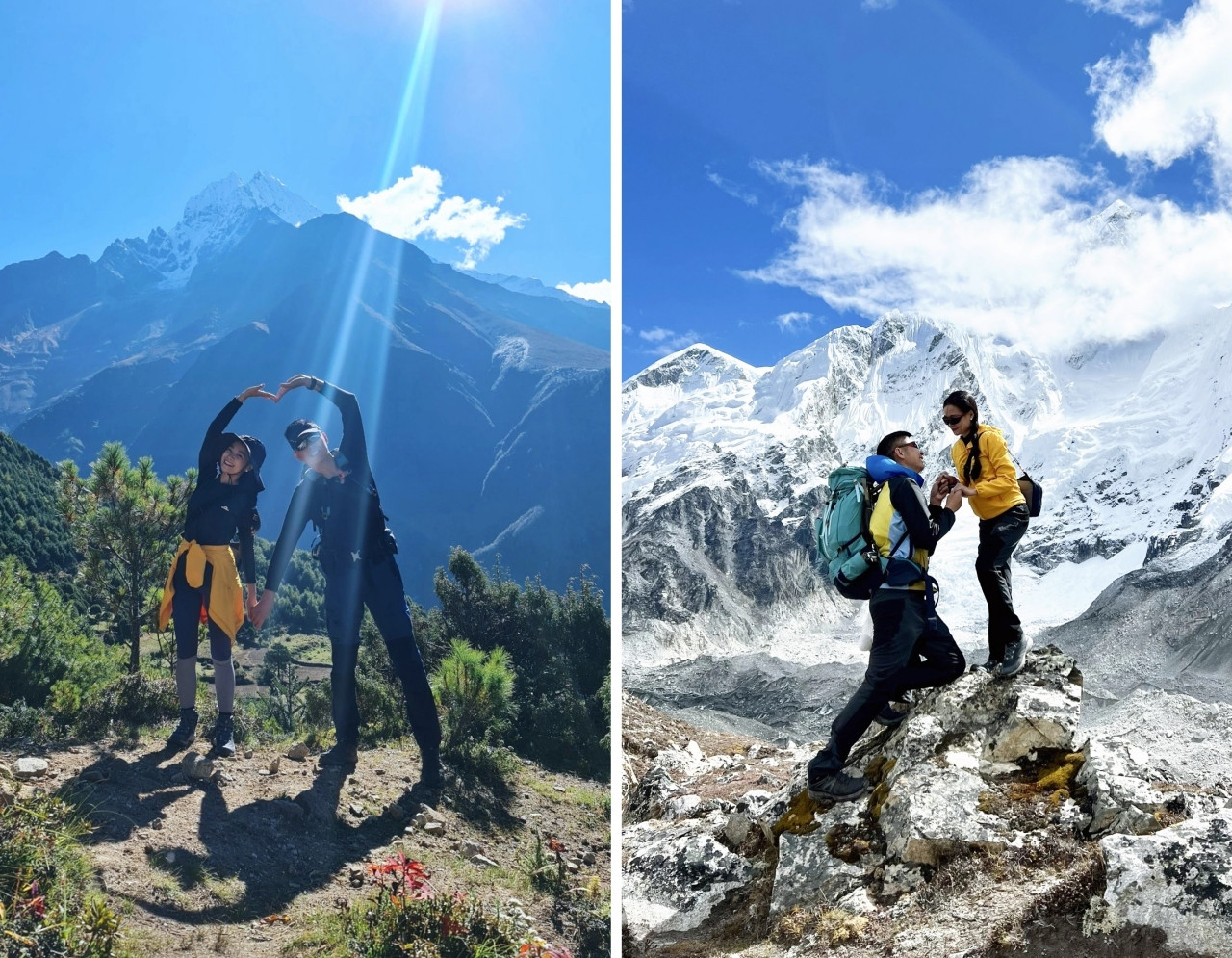 Chuyện tình lãng mạn của cặp đôi Việt cầu hôn trên đỉnh Everest