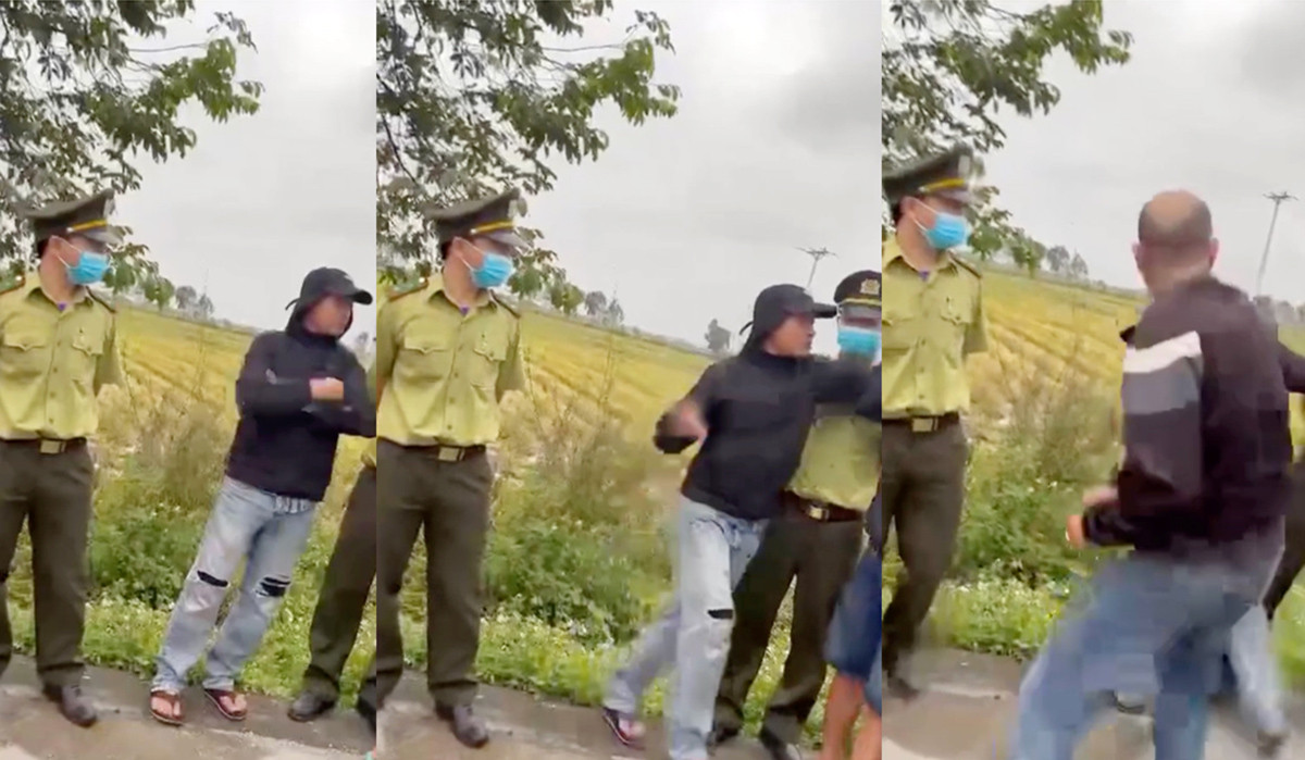 Tổ công tác dừng ô tô, 'người lạ' và nhà xe đánh nhau trước mặt kiểm lâm