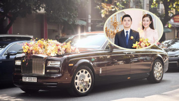 Rolls-Royce Phantom 83 tỷ làm xe rước dâu trong đám cưới Hoa hậu Đỗ Mỹ Linh