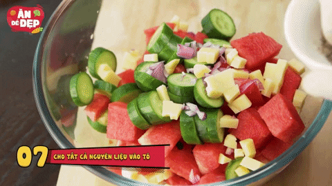 Món salad hỗ trợ giảm cân, cấp nước giúp làn da mướt mịn
