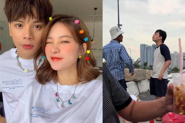 Vợ chồng ca sĩ Jaykii tranh cãi với người bán hàng rong