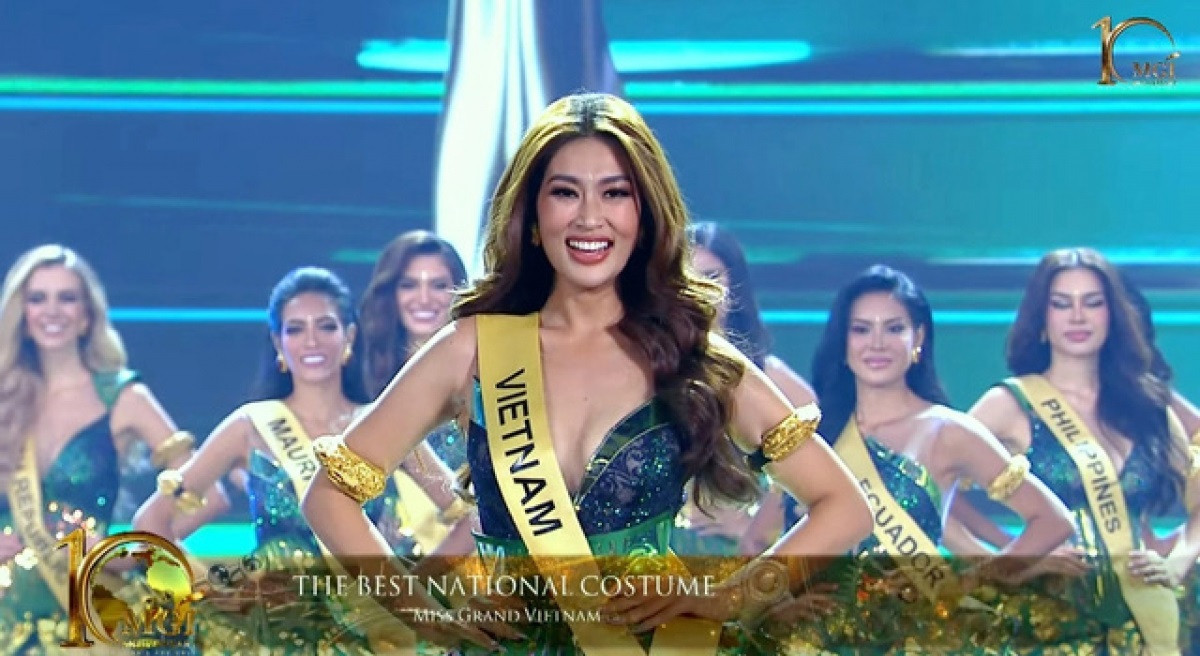 Vietnam's Thien An bows out of Top 10 of Miss Grand International 2022