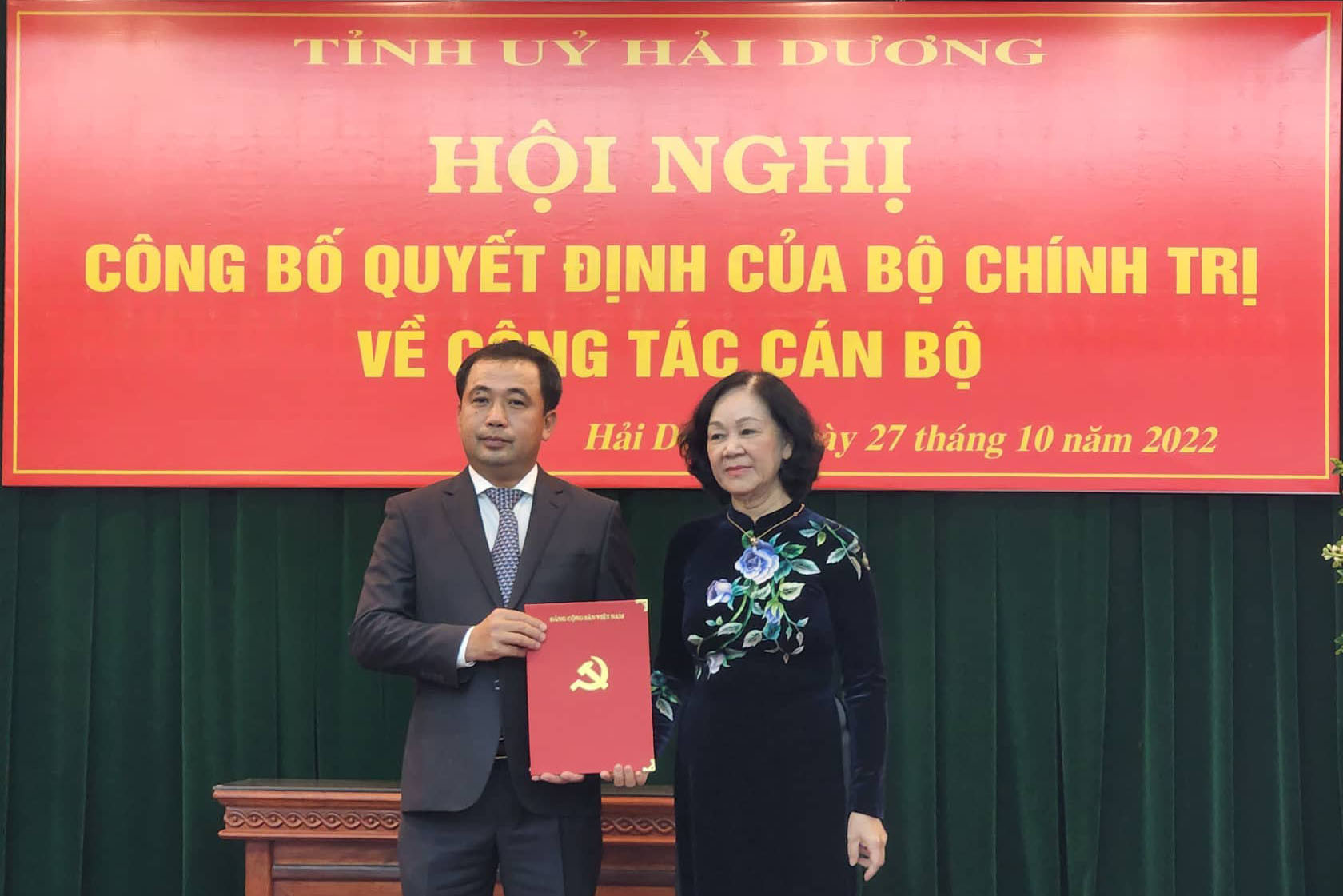 Ông Trần Đức Thắng làm Bí thư Tỉnh ủy Hải Dương