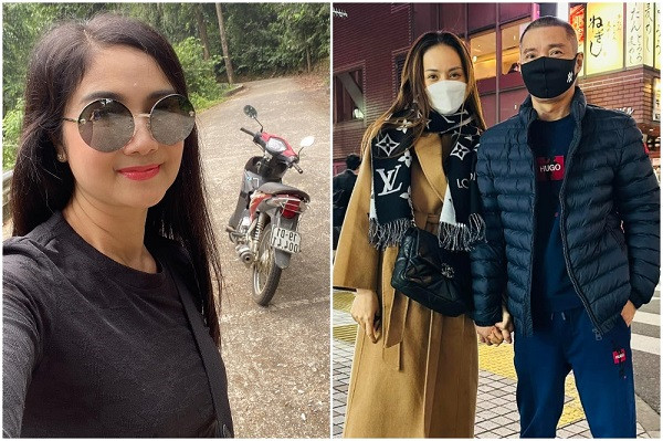 NSND Thu Hà đi phượt bằng xe máy, Công Lý và vợ trẻ siết chặt tay