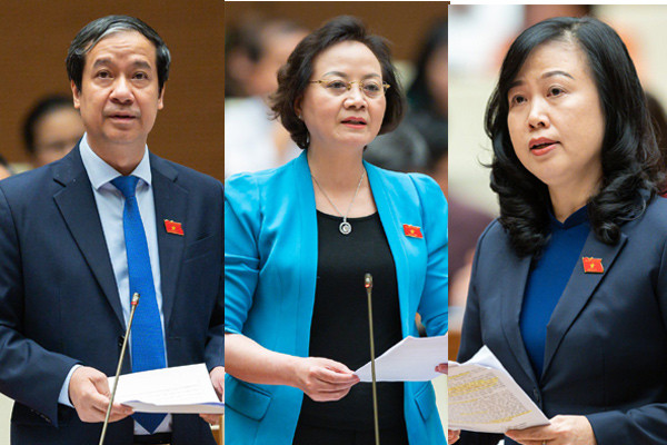 3 Bộ trưởng giải trình về việc gần 40.000 công chức, viên chức nghỉ việc