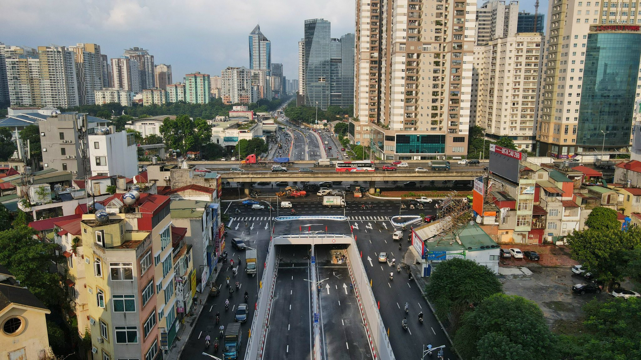 Hầm chui 3 tầng trị giá 700 tỷ đồng ở Hà Nội sẵn sàng thông xe