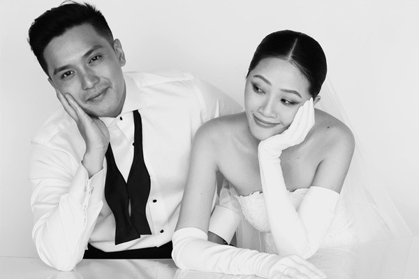 Ảnh cưới của MC Liêu Hà Trinh và chồng doanh nhân