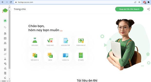 Coc Coc browser, search engine recognised national digital platform hinh anh 1