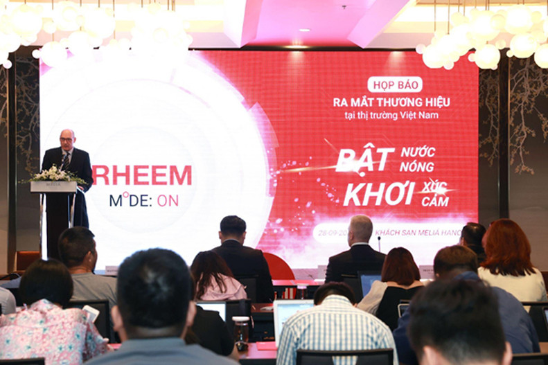 Máy nước nóng Rheem ra mắt thị trường Việt Nam