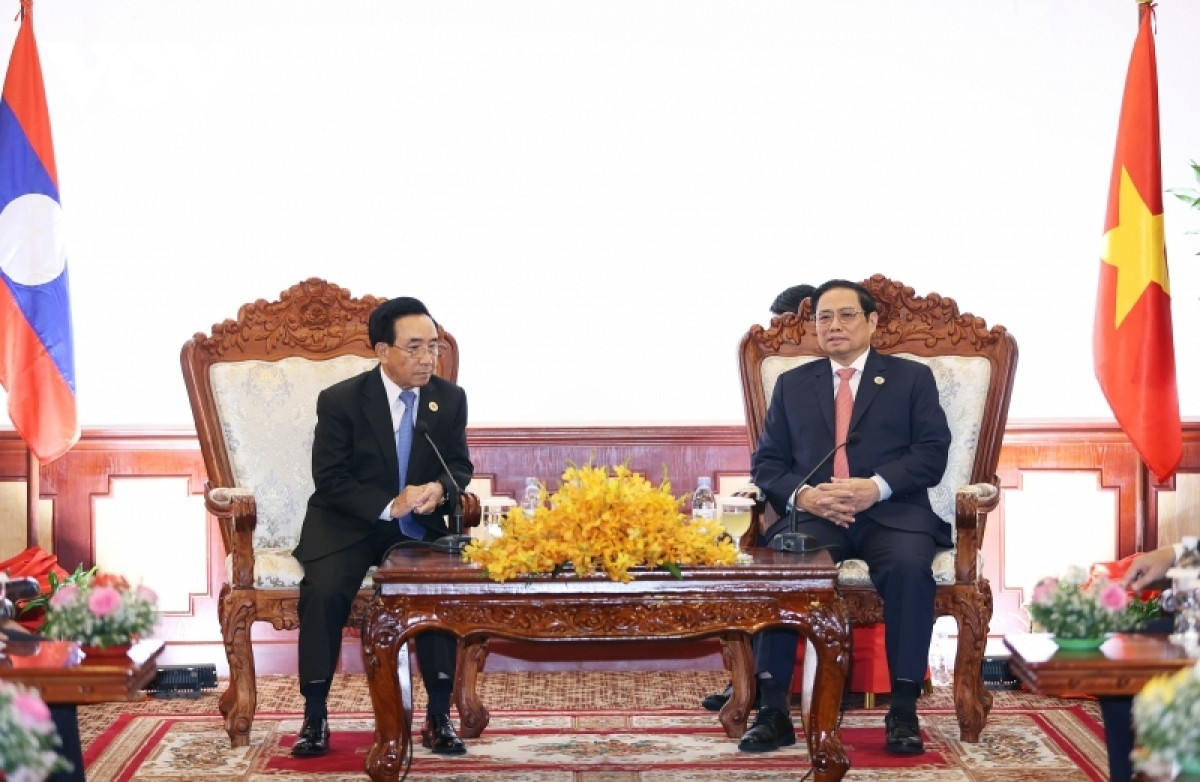 pm pham minh chinh meets lao, philippine leaders in cambodia picture 1