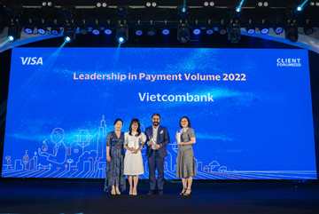 Vietcombank nhận loạt giải thưởng từ Tổ chức thẻ quốc tế Visa