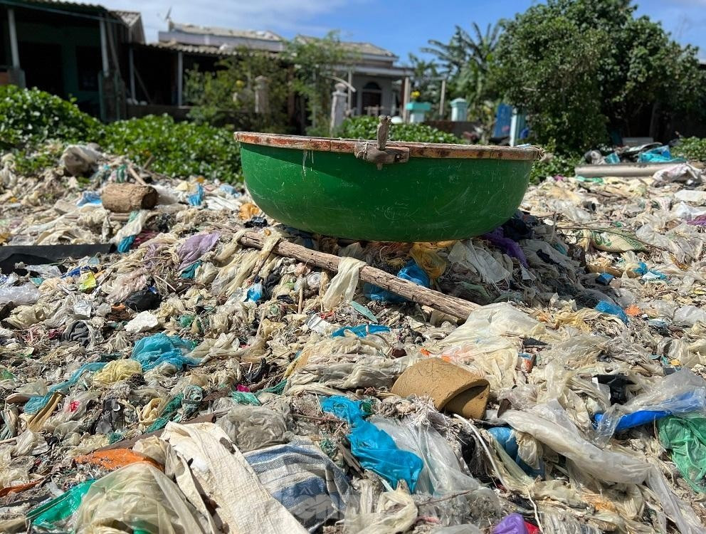 Quang Ngai beach severely polluted