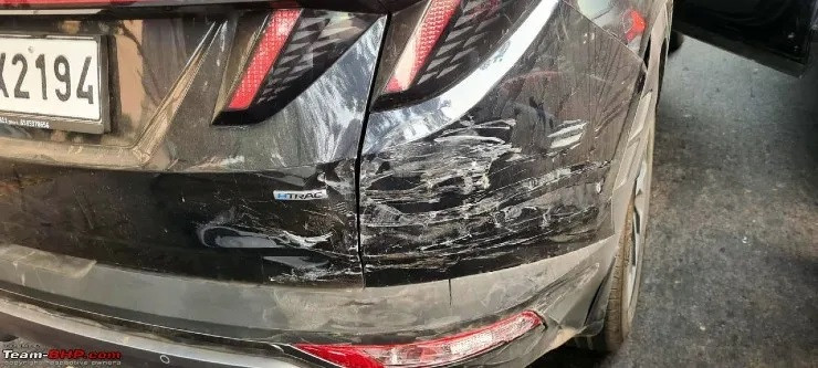 Hệ thống phanh tự động quá nhạy khiến chủ xe Hyundai Tucson gặp tai nạn