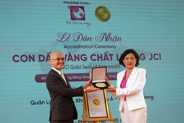 Bệnh viện quốc tế Phương Châu nhận con dấu vàng chất lượng JCI
