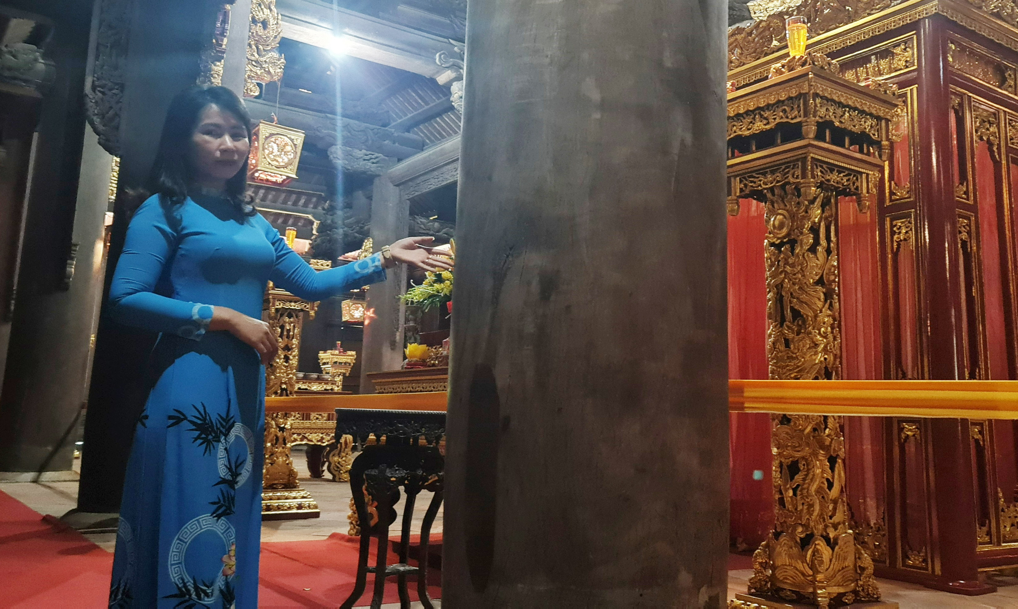 Chuyện về cây lim ‘hiến thân’ trong chính điện dát vàng ở xứ Thanh