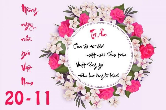 Những mẫu thiệp chúc mừng Ngày 20/11 ấn tượng nhất