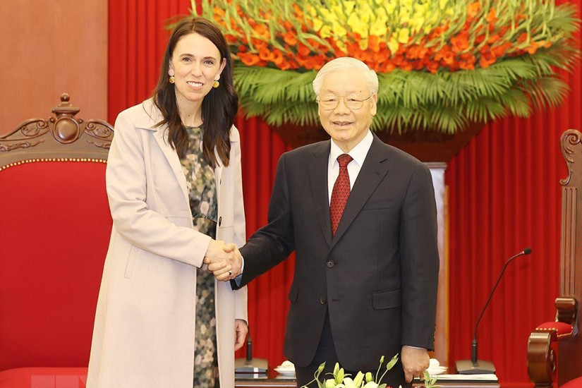 Tổng Bí thư, Chủ tịch nước, Chủ tịch Quốc hội tiếp nữ Thủ tướng Jacinda Ardern