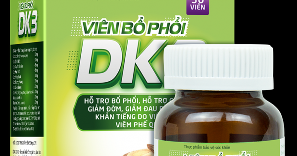 Bộ Y tế cảnh báo người tiêu dùng về viên bổ phổi DK3