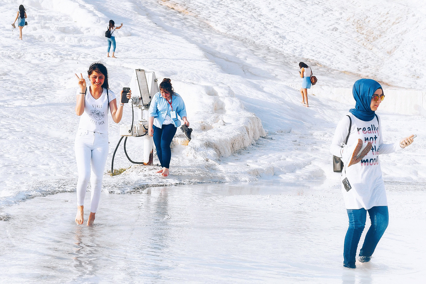 Pamukkale, 'lâu đài bông' trắng như tuyết ở Thổ Nhĩ Kỳ