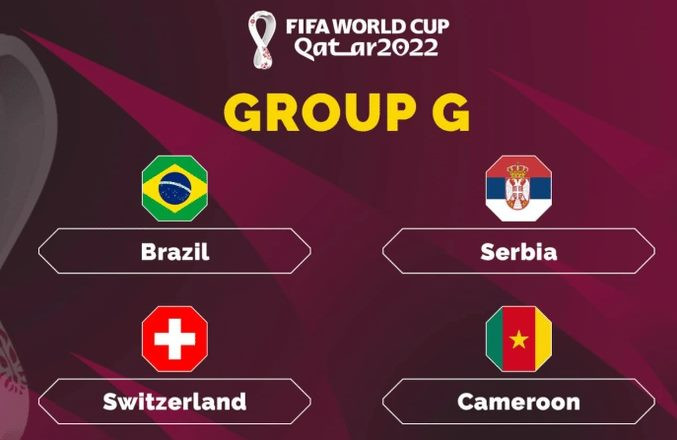 Bảng xếp hạng World Cup 2022 - Bảng G