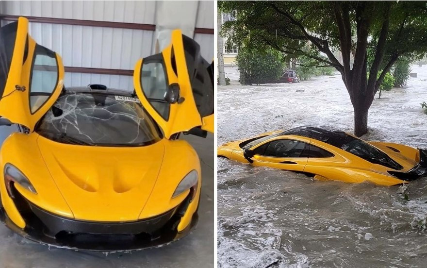 Siêu xe triệu đô McLaren P1 chìm trong mưa lũ được bán giá siêu rẻ