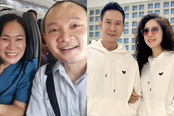 MC Tạ Bích Loan vui vẻ bên Lại Bắc Hải Đăng, Lý Hải - Minh Hà tình cảm