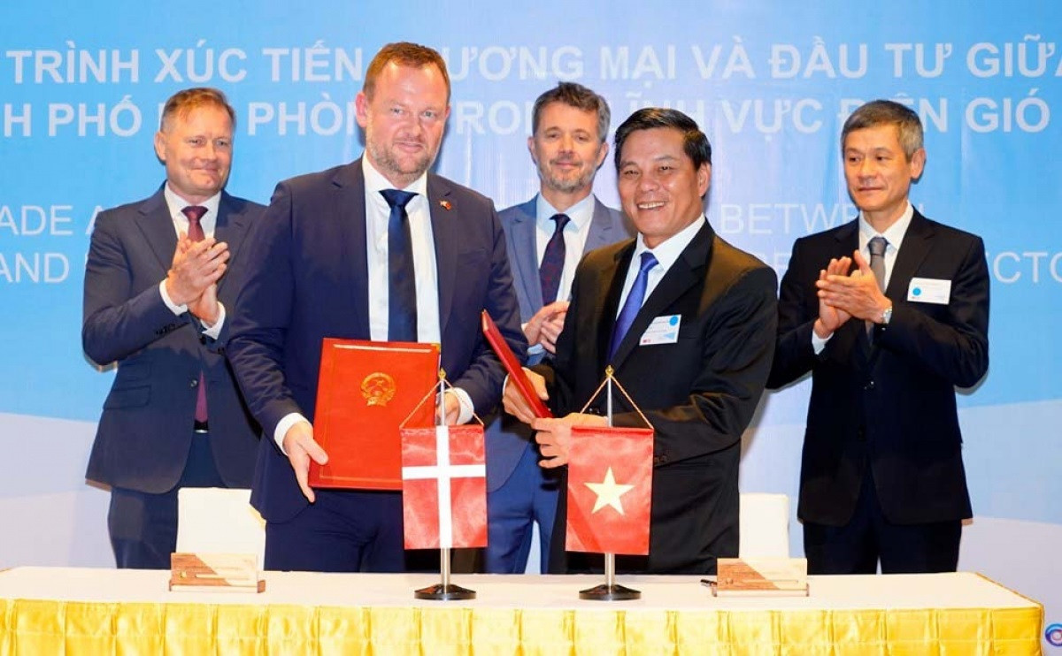 Denmark, Hai Phong ink MoU on offshore wind energy cooperation