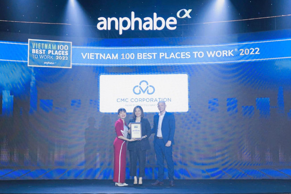 CMC nhận Giải thưởng Top 100 Nơi làm việc tốt nhất Việt Nam 2022