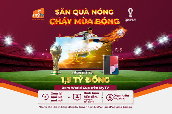 Ưu đãi MyTV: Săn quà nóng - Cháy mùa bóng’ World Cup 2022