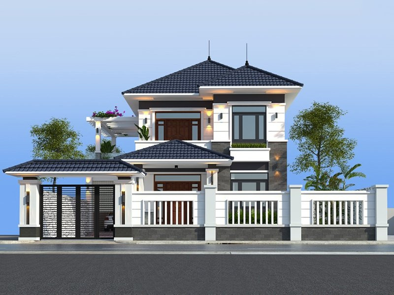 Nhà mái nhật 2 tầng đẹp 150m2 sang trọng  ACHI 25106