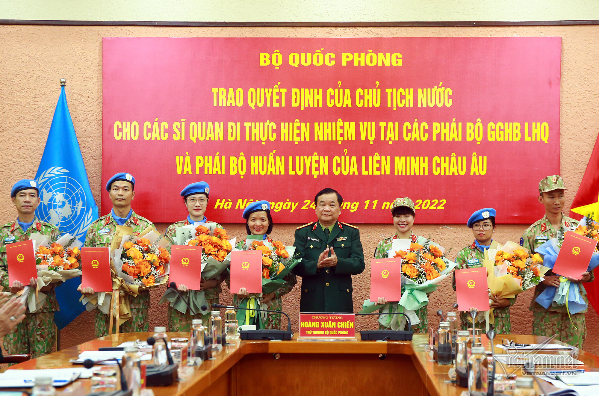 Lần đầu Việt Nam cử sĩ quan gìn giữ hòa bình tại phái bộ huấn luyện Liên minh châu Âu