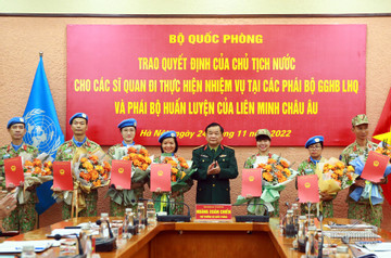 Lần đầu Việt Nam cử sĩ quan gìn giữ hòa bình tại phái bộ huấn luyện Liên minh châu Âu