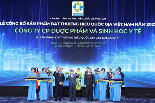 Hai sản phẩm Mebiphar đạt Thương hiệu Quốc gia Việt Nam 2022