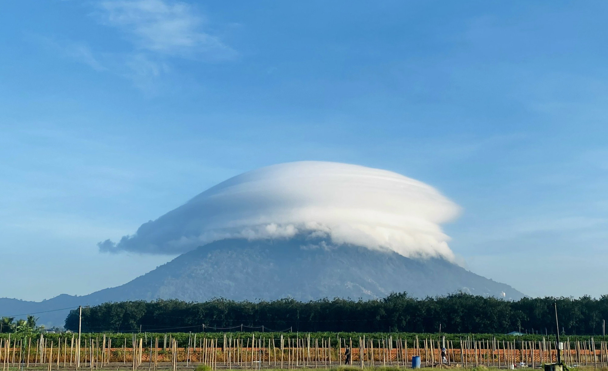Những hình ảnh về mây đi quanh núi Bà Đen sẽ khiến bạn bị dụ dỗ bởi vẻ đẹp hoang sơ và bất tận của thiên nhiên. Hãy cùng chúng tôi trải nghiệm những khoảnh khắc tuyệt vời này và cảm nhận đĩa bay của mây.