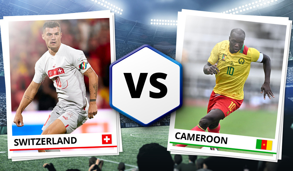 Link xem trực tiếp bóng đá Thụy Sĩ vs Cameroon, 17h hôm nay 24/11