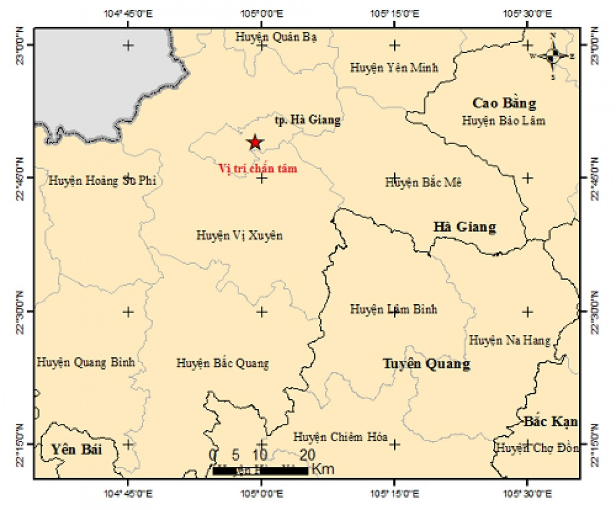 Magnitude three earthquake hits northern border locality