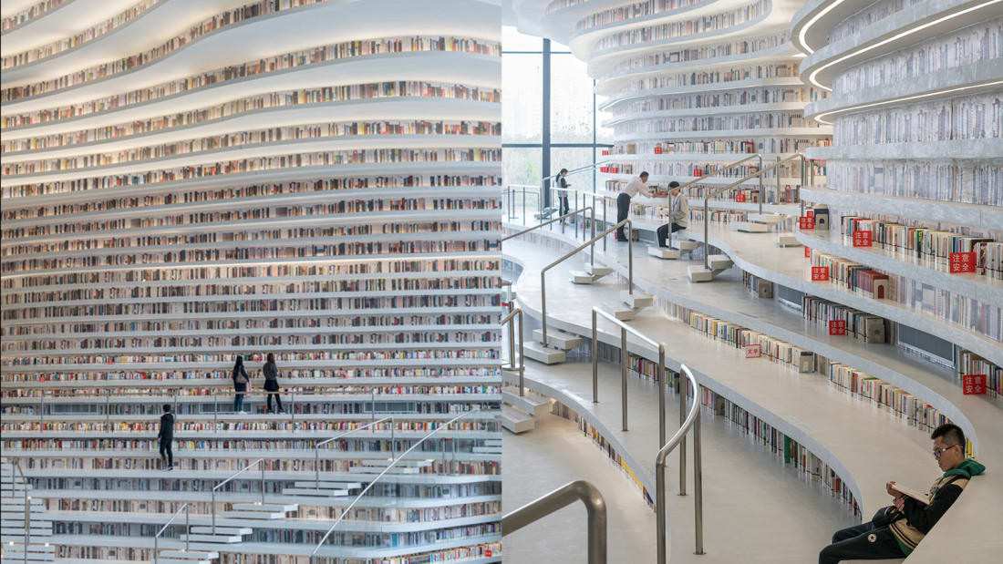 Thư viện chứa cả triệu cuốn sách, người đi giày cao gót không được chào đón