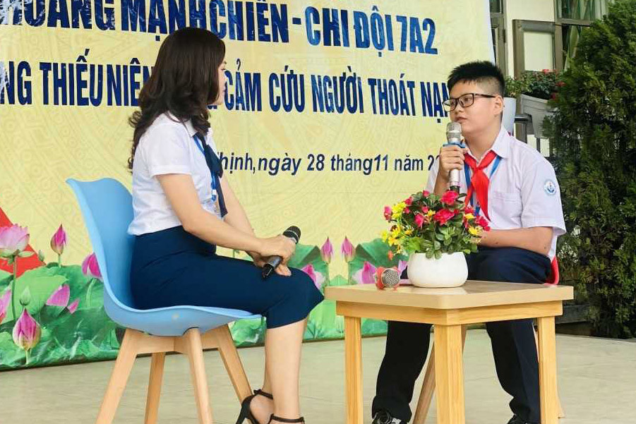 Chủ tịch nước gửi tặng món quà cho học sinh lớp 7 ở Quảng Ninh dũng cảm cứu người