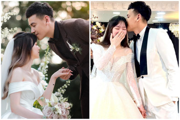 'Trai nhảy' Ngọc Thuận đăng ảnh cưới, hôn bà xã kém 17 tuổi