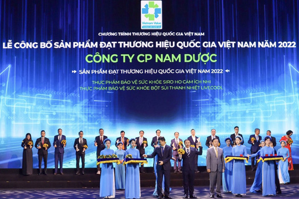 Nam Dược được vinh danh Thương hiệu quốc gia Việt Nam 2022
