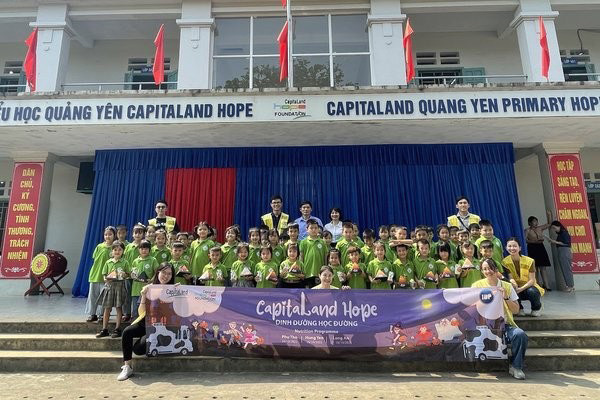 CapitaLand dành hơn 2,8 tỷ đồng hỗ trợ 3.000 học sinh ở Việt Nam
