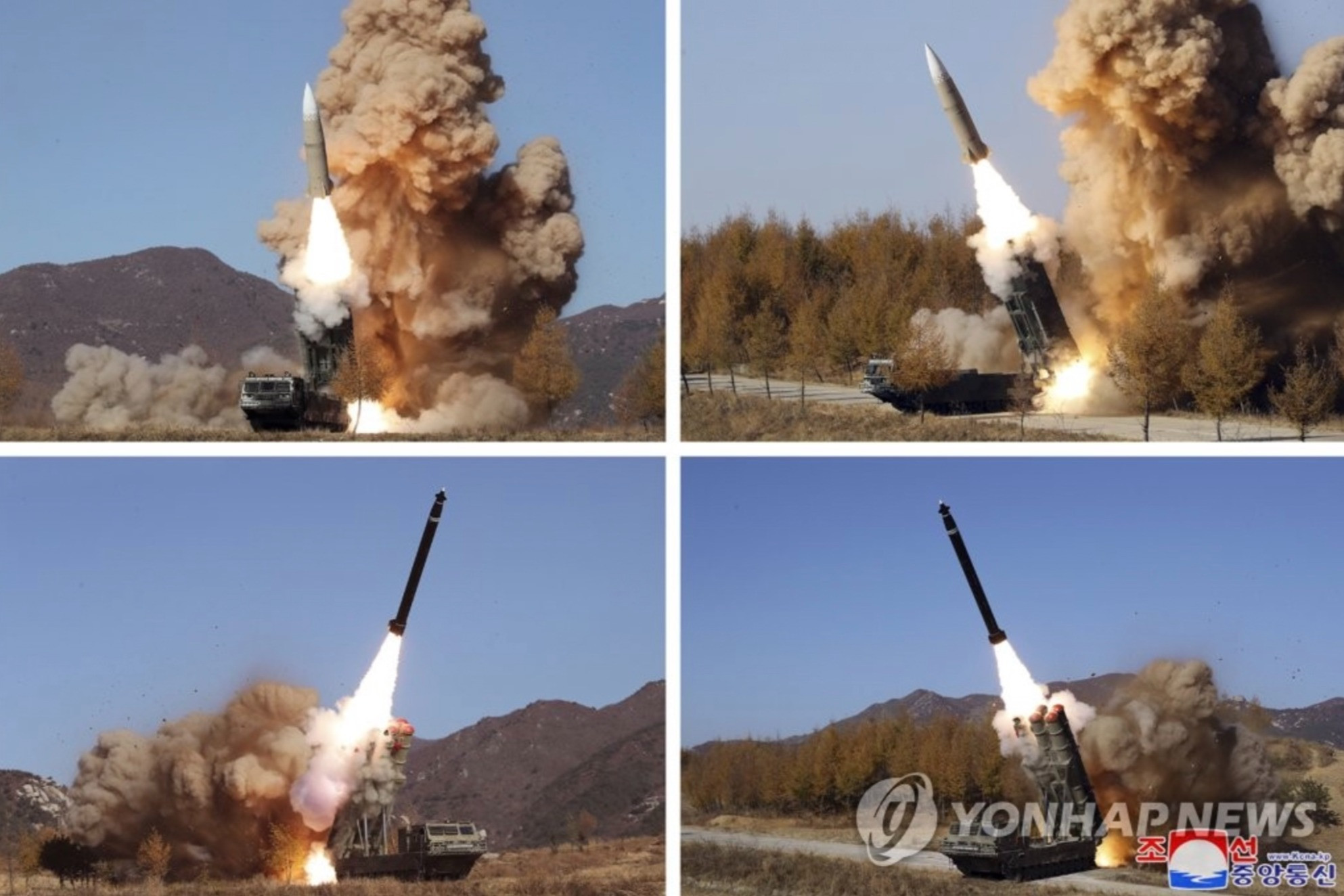 Hình ảnh Triều Tiên phóng tên lửa đáp trả cuộc tập trận Mỹ - Hàn