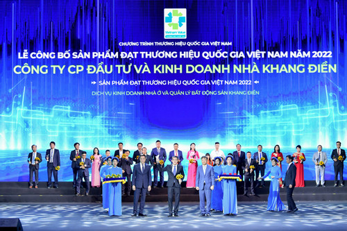 Tập đoàn Khang Điền nhận giải thưởng Thương hiệu quốc gia Việt Nam 2022