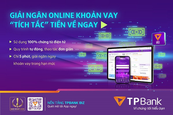 TPBank số hóa 100% giao dịch tín dụng cho doanh nghiệp