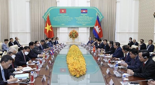 Vietnam, Cambodia vow to complete border demarcation, border marker planting